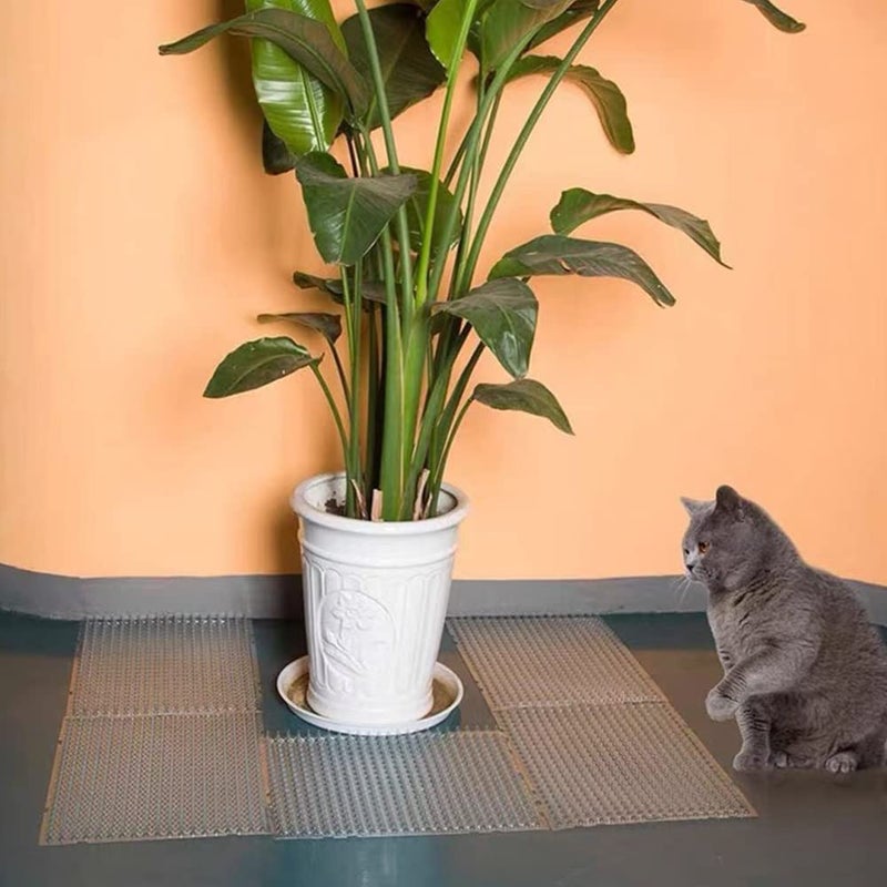 Ysglory Cat Spike Mat Outdoor Indoor Cat Deterrent Scat Mat Keep Cats/Dogs Off Counter Pet Deterrent Training Mats Plastic Mats with Spikes (18.3 Sq.ft,16" x 13") (10) - Image 4