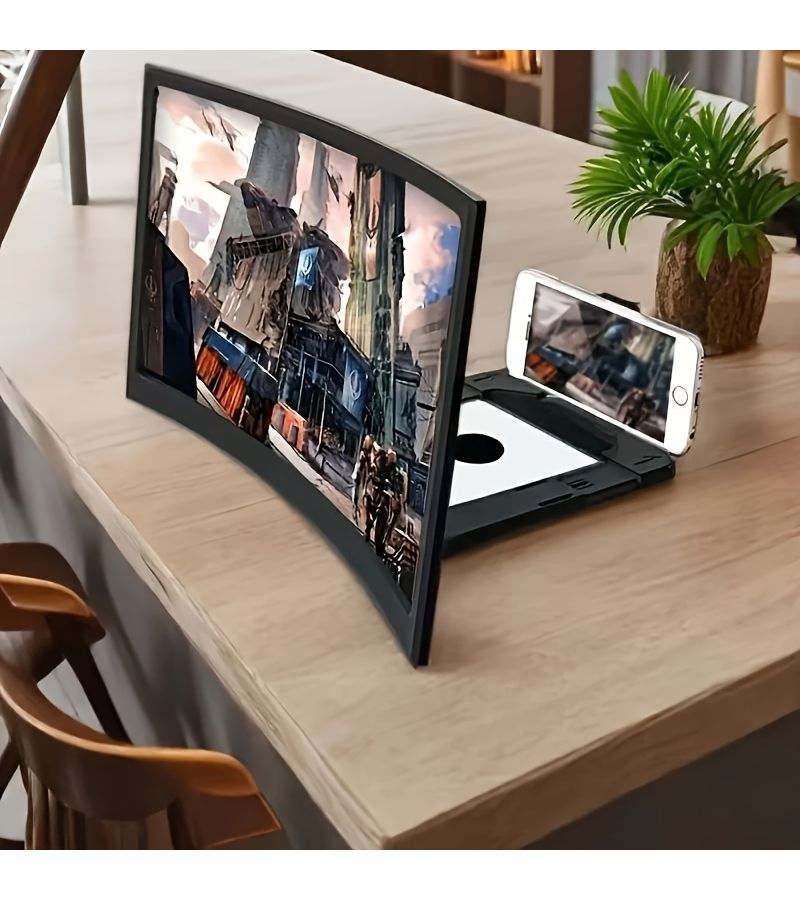 Black 12 Inch 3D Phone Screen Magnifier With Anti Glare And Blue Light Protection - Image 2