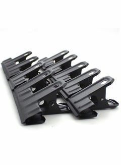 Excefore Black Iron Clip Black Large Bulldog Clips Thickened, 10 Pack Long Metal Binder Paper Clips File Clamps for Food Bags, Drawing Board, Art & Craft Projects, Office & Home Kitchen (77 mm)  - Image 1