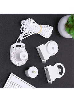 Realfrog Roller Blind Fitting 1 Set Roller Shade Parts Plastic Bracket Bead Chain Cord with Roller Shade Clutch Rolling Blind Replacement Repair Kit  - Image 2