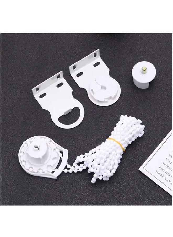 Realfrog - Roller Blind Fitting 1 Set Roller Shade Parts Plastic Bracket Bead Chain Cord with Roller Shade Clutch Rolling Blind Replacement Repair Kit - Image 1