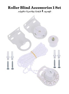 Realfrog Roller Blind Fitting 1 Set Roller Shade Parts Plastic Bracket Bead Chain Cord with Roller Shade Clutch Rolling Blind Replacement Repair Kit  - Image 1