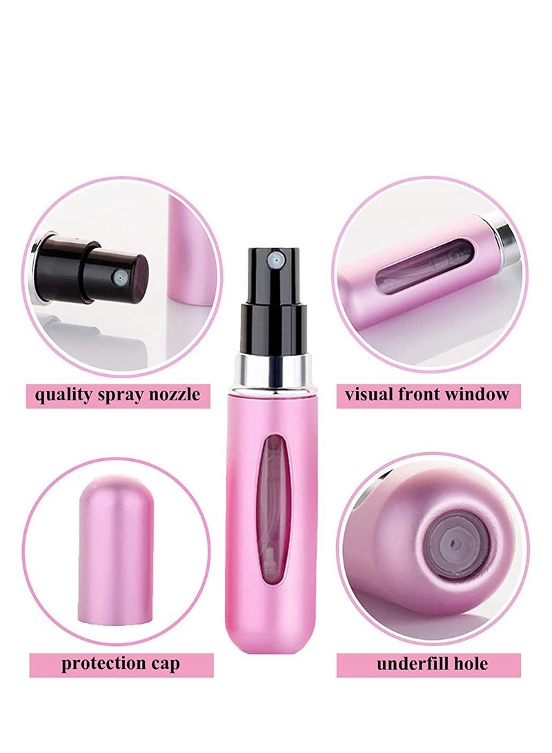 Lifenpure 5 Pcs Perfume Atomiser Bottles 5ml Mini Refillable Empty Spray Bottle - Image 5