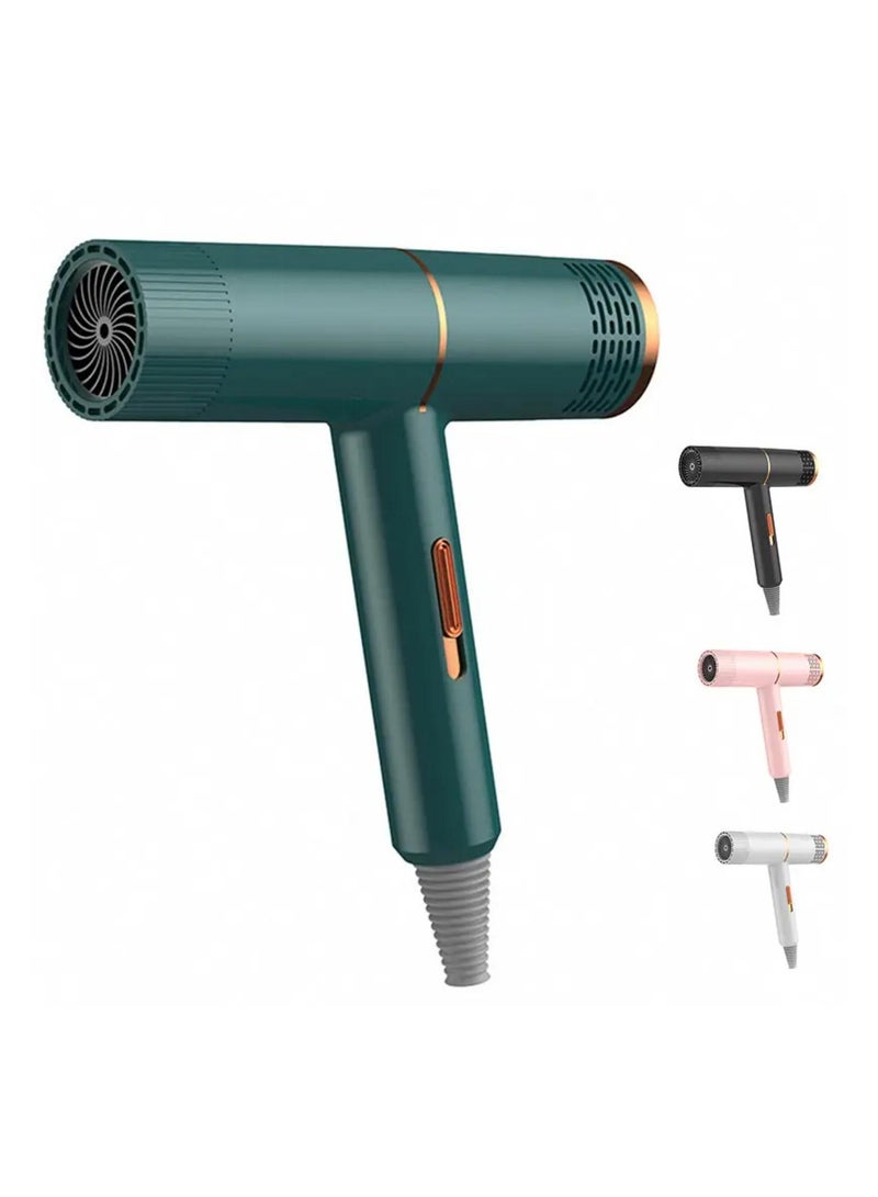 Denx Strong Wind Hair Dryer Salon Dryer Hot Air and Cold Air Wind Negative Ionic Hammer Blower Dry Electric Professional Hair Dryer Random color - Image 1