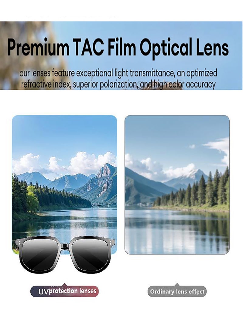 Arabest Smart Glasses,Safety Glasses with Bluetooth Speaker,Indoor/Outdoor UV Protection and Voice Control,Unisex(Blue Light Lens) - Image 5