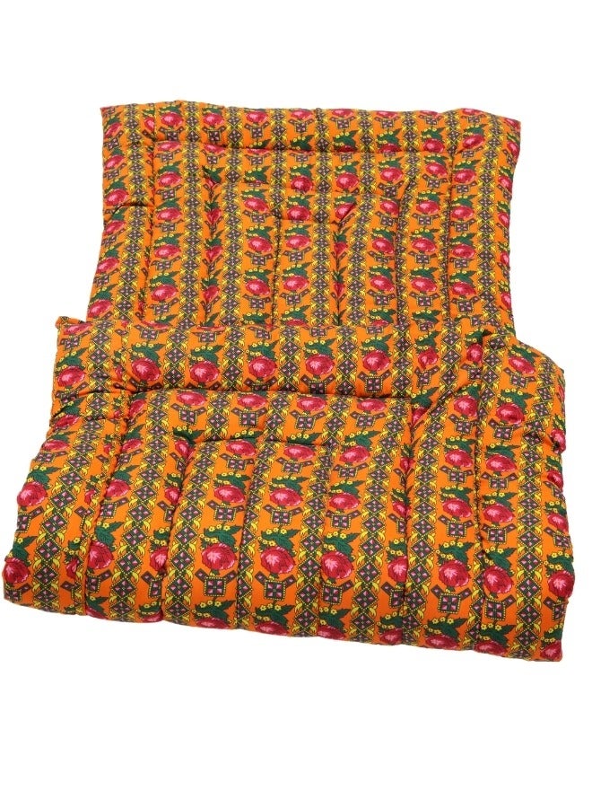 SMART HOME Cotton sleeping blanket for camps and rest houses, soft to the touch, made of high-quality materials, natural cotton blanket for one person, size 190*90*6 cm  - Image 3
