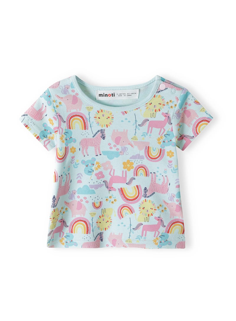 MINOTI 2-Pack Baby Girl T-Shirts with Shoulder Snaps - Image 4