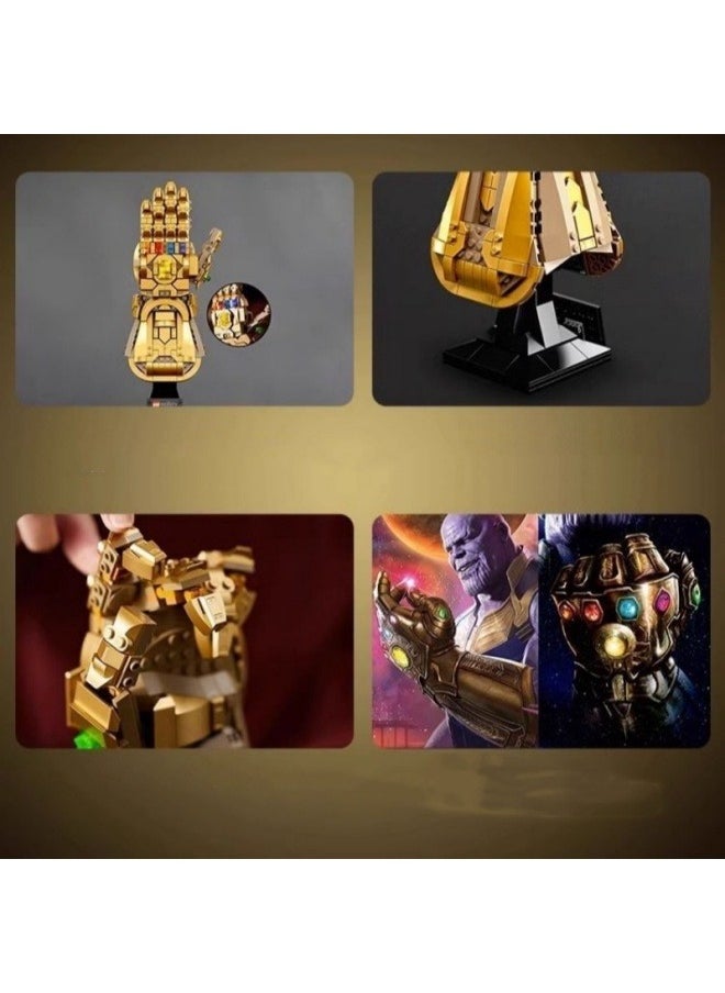 General Avengers Marvel Slayer Infinite Gloves Small Particle Building Blocks Toys Children's Educational Game Accessories Assembled Game Gifts for Family and Friends  - Image 4