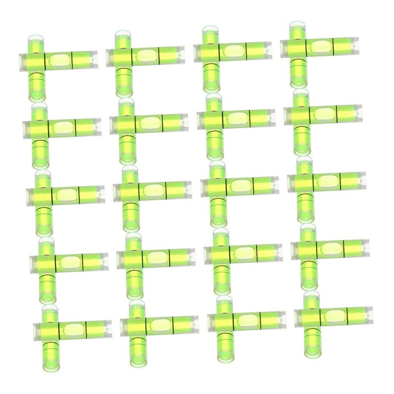 50Pcs Mini Cylindrical Spirit Level Vials 8X23mm Horizontal Bubble Level For Picture Hanging - Image 2