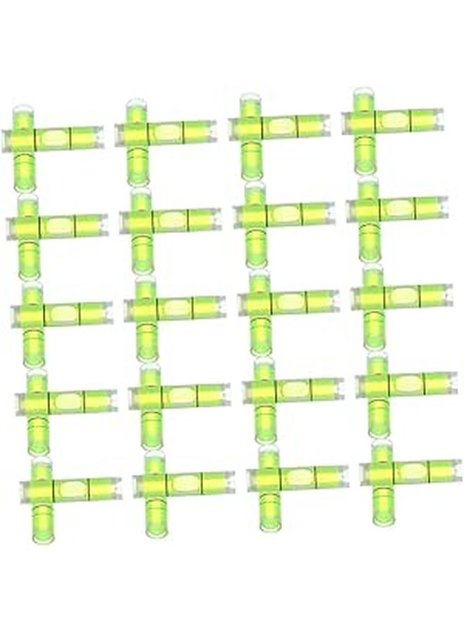 50Pcs Mini Cylindrical Spirit Level Vials 8X23mm Horizontal Bubble Level For Picture Hanging - Image 1