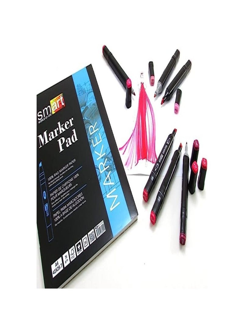 Smart 24 Colors Touch Five Pens And Markers Art Sketch Twin Marker Pens Broad Fine Point - Image 3