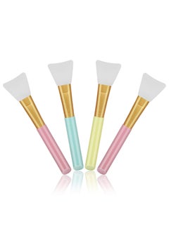 Cuttte Cuttte 4pcs Silicone Face Mask Applicators, Flexible Facial Mud Masks Applicator, Hairless Moisturizers Tools, Soft Facial Brushes for Mud, Clay, Charcoal 