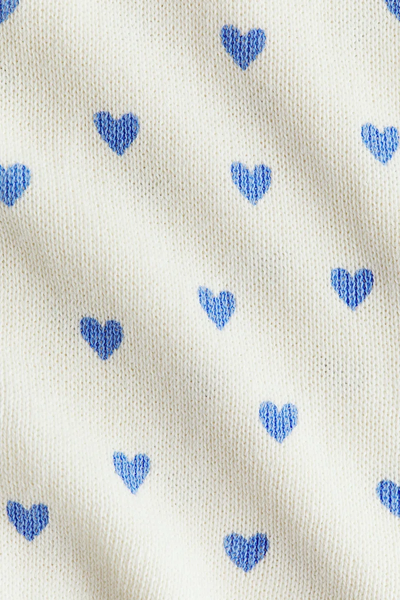 H&M Fine-knit printed cardigan