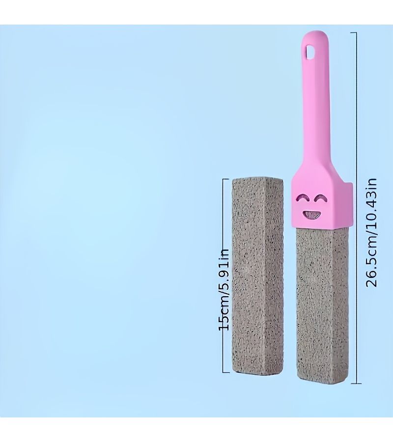 Blue 2pcs Long Handle Toilet Brush Set for Bathroom and Home Cleaning - Image 3