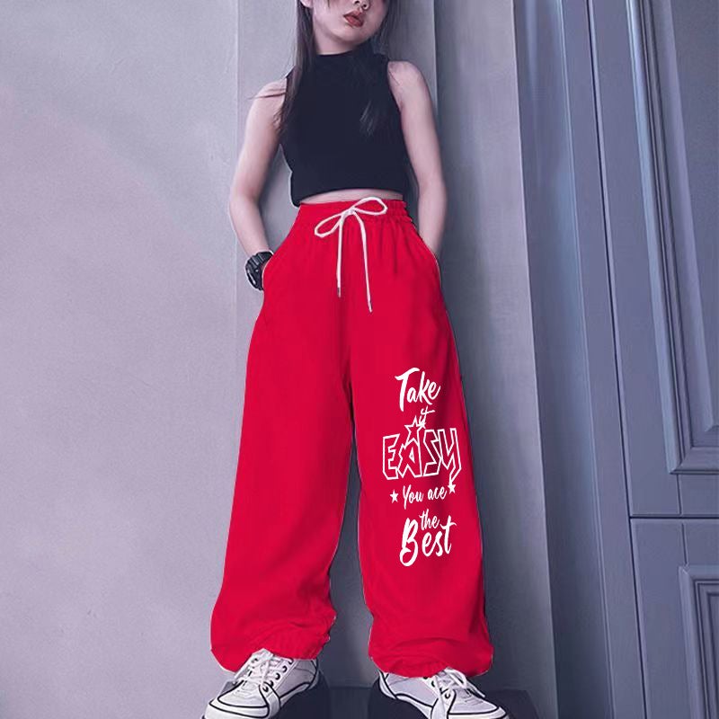Men'S And Women'S Medium And Large Children'S Trousers Casual Pants Jazz Dance Street Dance Children'S Trousers Hip-Hop Loose Pants Children'S Wear Sports Pants - Image 4