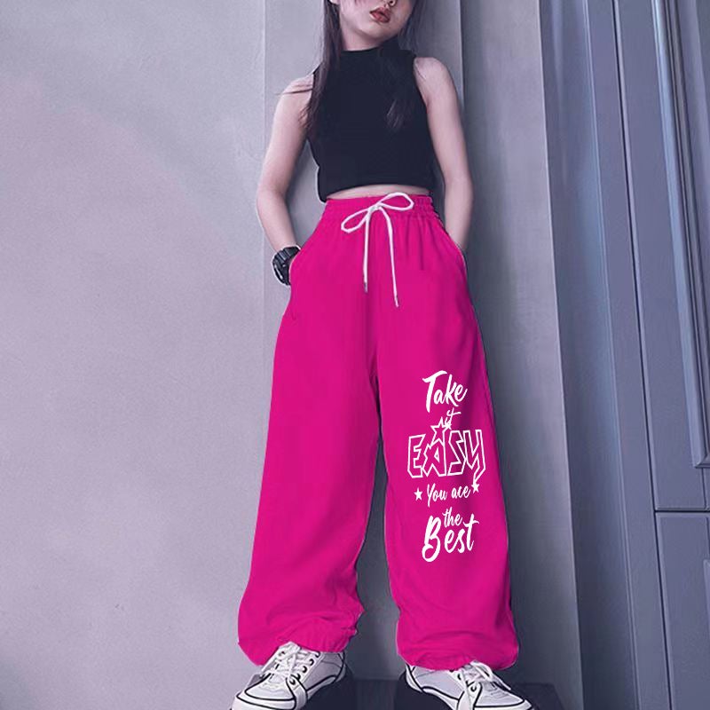 Men'S And Women'S Medium And Large Children'S Trousers Casual Pants Jazz Dance Street Dance Children'S Trousers Hip-Hop Loose Pants Children'S Wear Sports Pants - Image 5