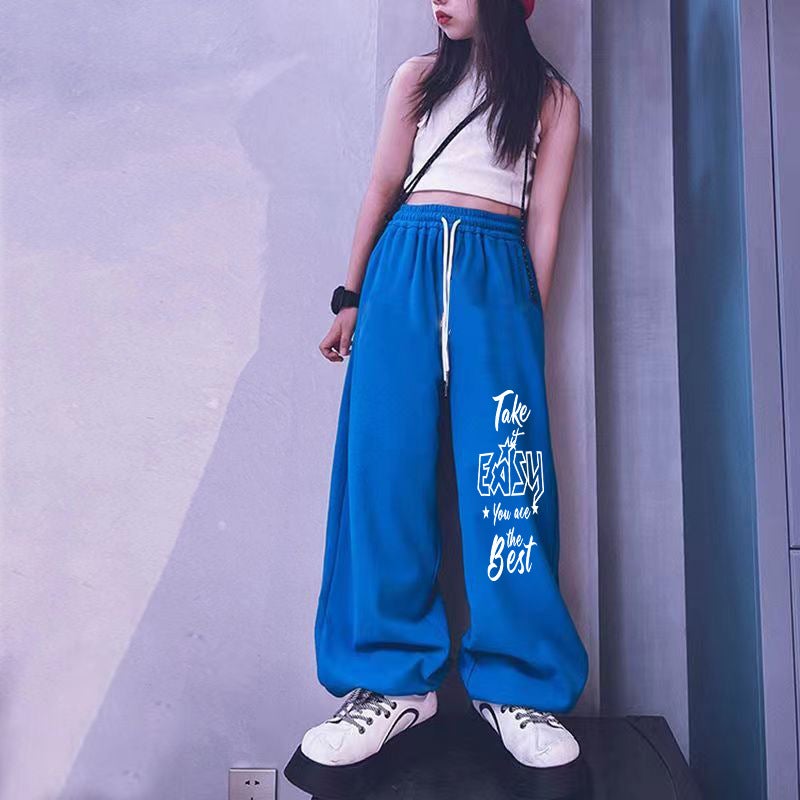 Men'S And Women'S Medium And Large Children'S Trousers Casual Pants Jazz Dance Street Dance Children'S Trousers Hip-Hop Loose Pants Children'S Wear Sports Pants - Image 1