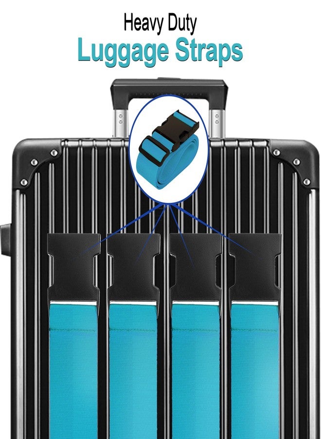 Chelmon Luggage Straps for Suitcases TSA Approved Travel Belt by Chelmon, Sky Blue, 8 - Image 3