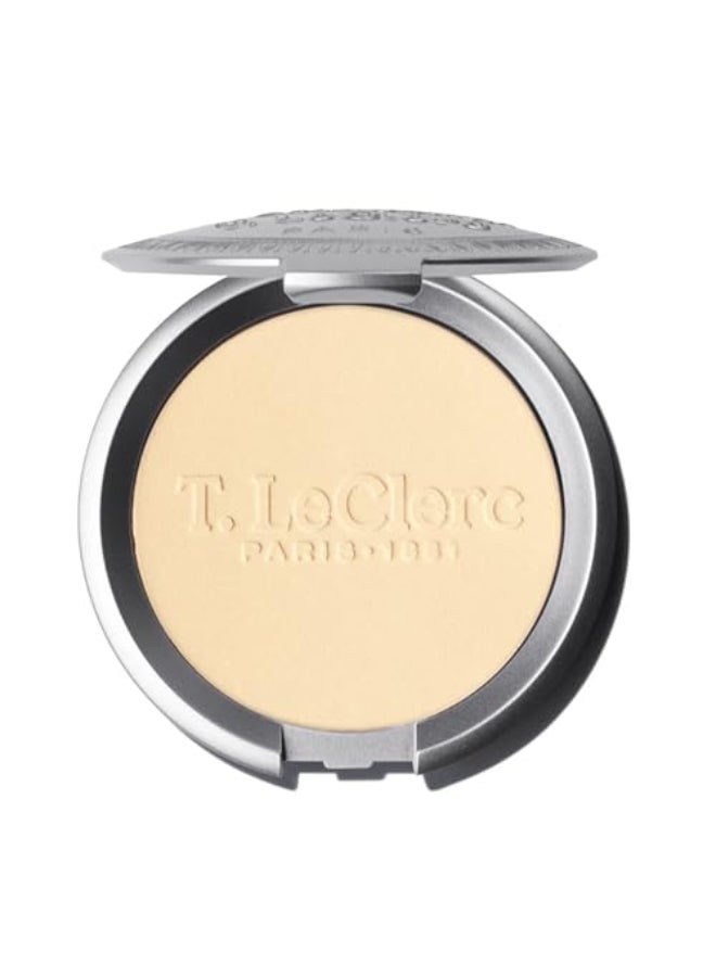 T. LeClerc T Leclerc Compact Pressed Powder SuperBlendable Face Makeup Longwear Portable Matte Finish for Radiant Natural Medium to Full Coverage Airbrushing Mineral Based For Pores Imperfections Banane - Image 1