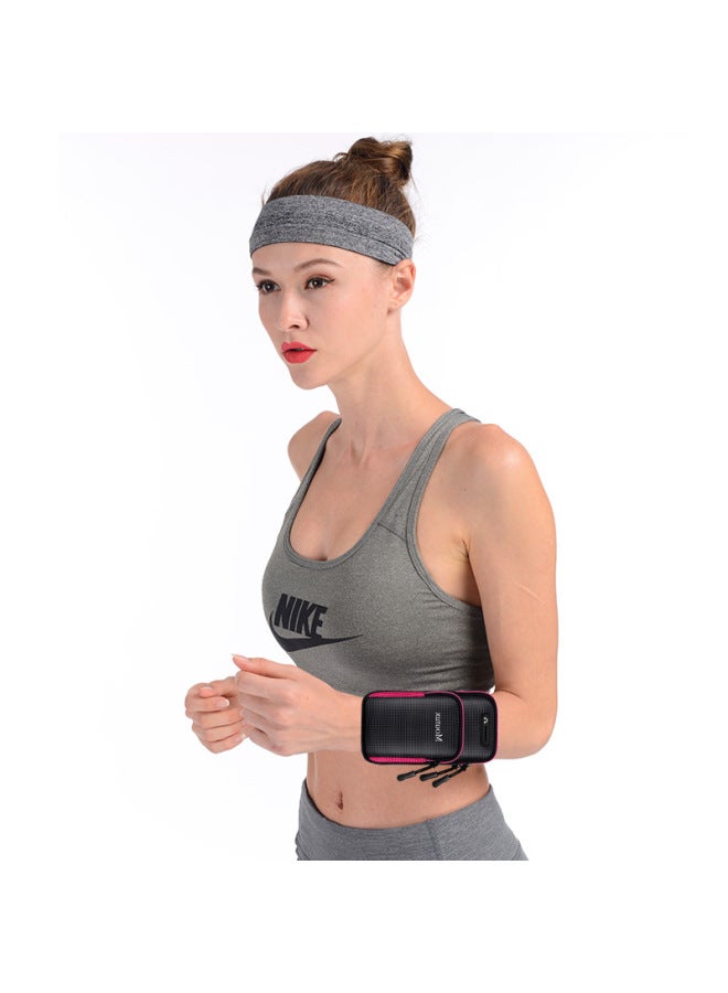 Running Mobile Phone Arm Bag Men's And Women's Fitness Equipment Outdoor Hand Bag Wrist Bag For Apple X Arm Bag Sports Mobile Phone Arm Cover-Color:Fruit Green (Crossbody)-Capacity:Under 6.7 Inches - Image 3