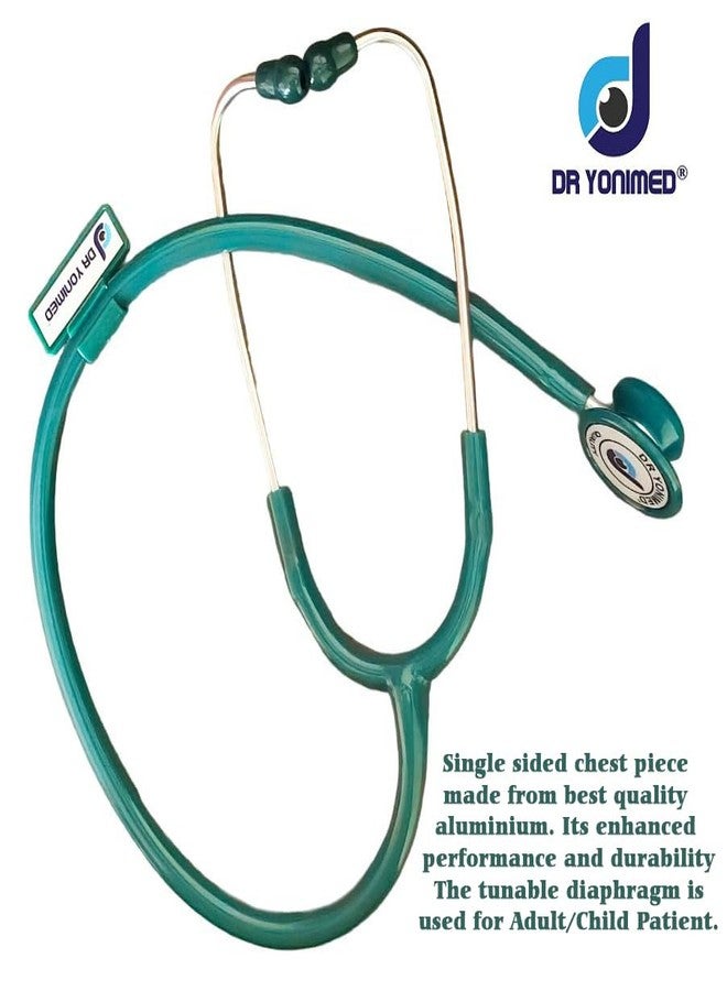 Dr Yonimed Stethoscope Single Head GREEN Super Frequency Tone For Doctors, Nurses, Surgeon & Medical Students (Green) - Image 3