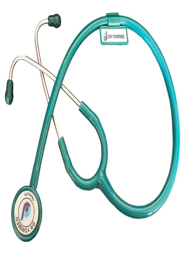 Dr Yonimed Stethoscope Single Head GREEN Super Frequency Tone For Doctors, Nurses, Surgeon & Medical Students (Green) - Image 1