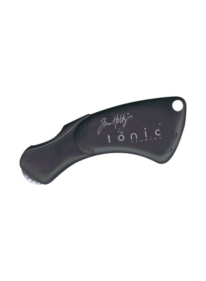 TONIC STUDIOS Tim Holtz Mini Rotary Perforator - 18mm Pinking Blade for Cutting Perforated Paper - Rolling Craft Tool for Cardstock and Scrapbooks - Small & Foldable - Image 1