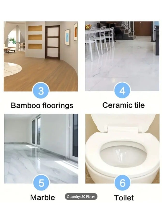 QUALITY - 30 Pieces Toilet Cleaner Sheet Toilet Cleaning Deodorant Yellow Dirt Cleaning Products - Image 1