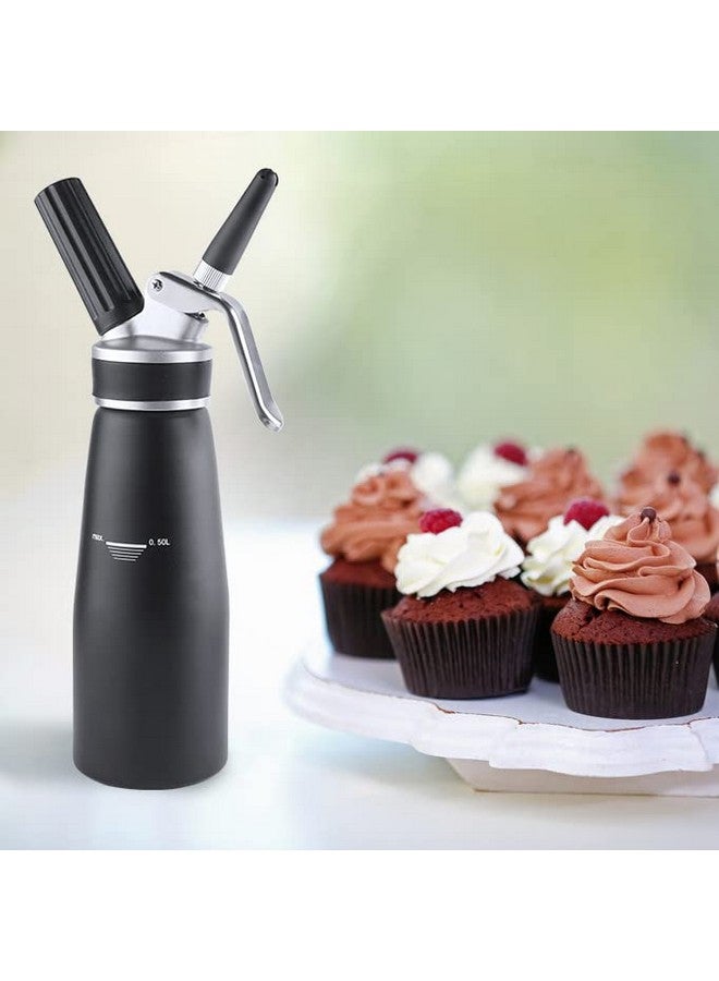 Sivaphe Professional Whipped Cream Dispenser Aluminum Grade Canister, Heavy Duty Cream Whipper Homemade Bliss, Portable Whipped Nitro Coffee Maker Black（Chargers Not Included) - Image 5
