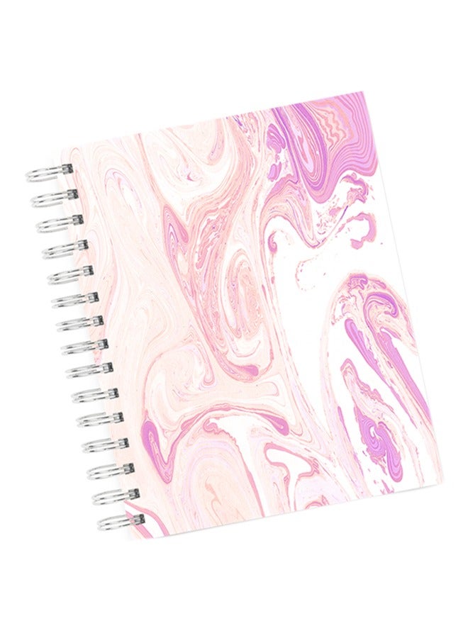LIT Marble Design Printed Spiral Hardcover Notebook - Image 1