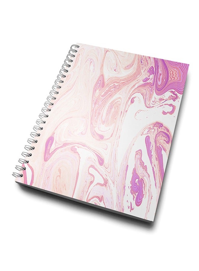 LIT Marble Design Printed Spiral Hardcover Notebook - Image 2
