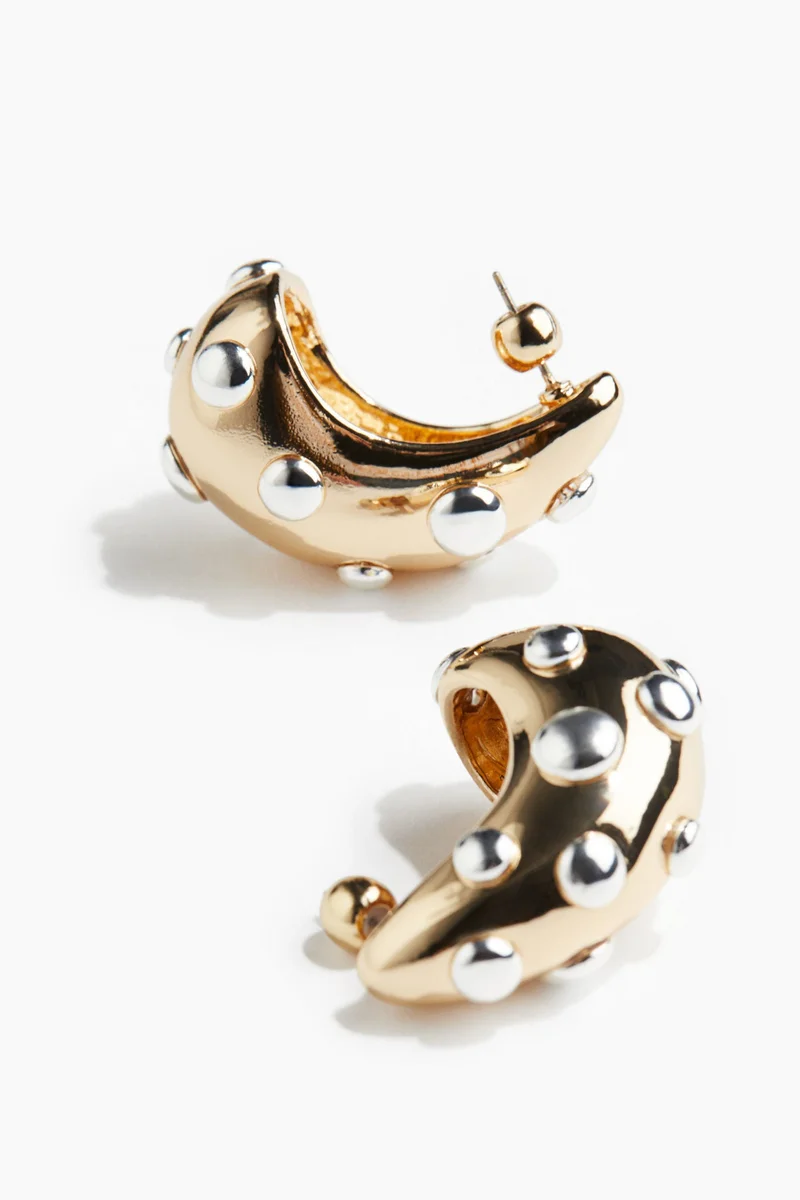 H&M Studded dome earrings