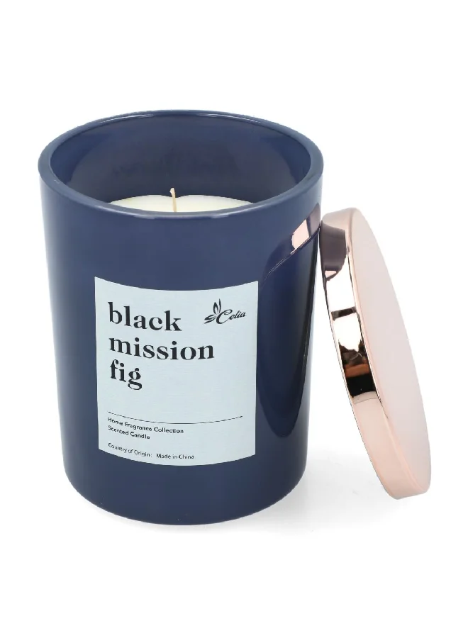 Celia Home Fragrance Collection Black Mission Fig Glass Jar Candle 14 oz