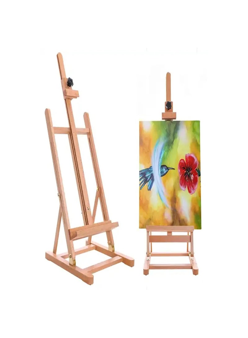 Smart Small Wooden Frame Studio Easel Artists Adjustable Beechwood For Painting Display - Image 1