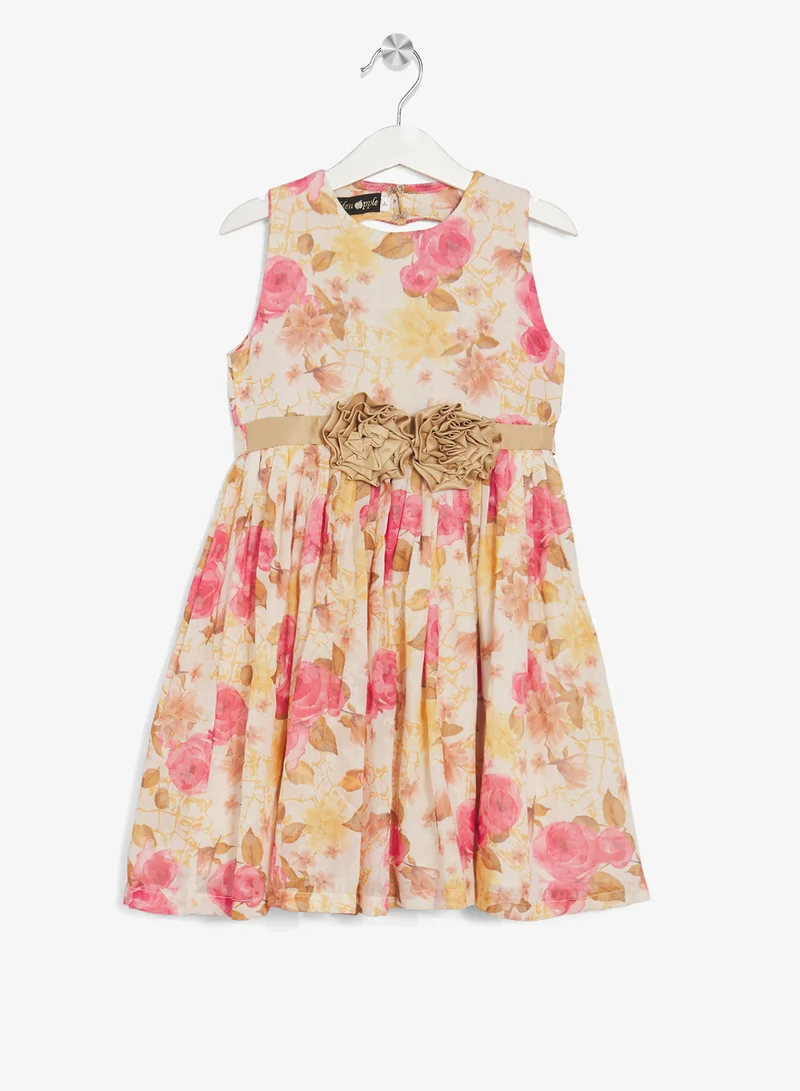 ليتل جولدن ابل فستان صغير بطبعة زهور