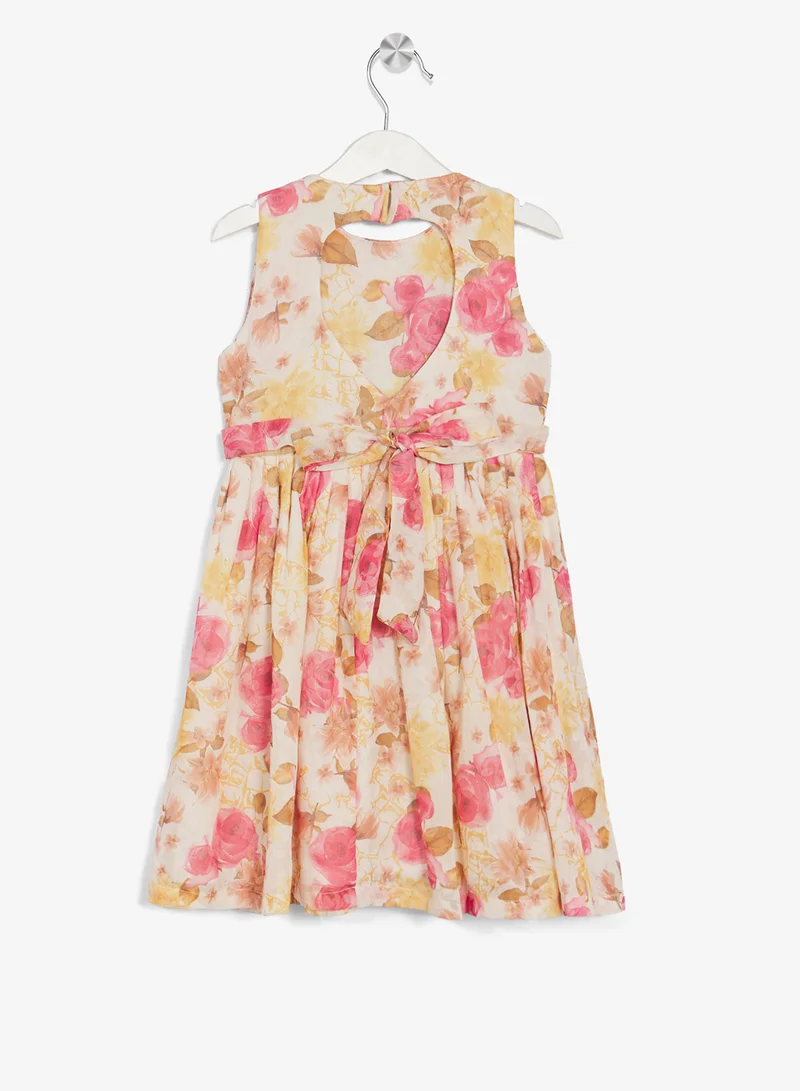 ليتل جولدن ابل فستان صغير بطبعة زهور