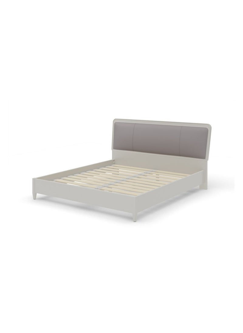 ROYALOAK Royaloak Lucca King Size Bed | MDF Construction | Leatherette Upholstery | Elegant High-Gloss Finish | Modern Design | Durable & Long-lasting  - Image 2
