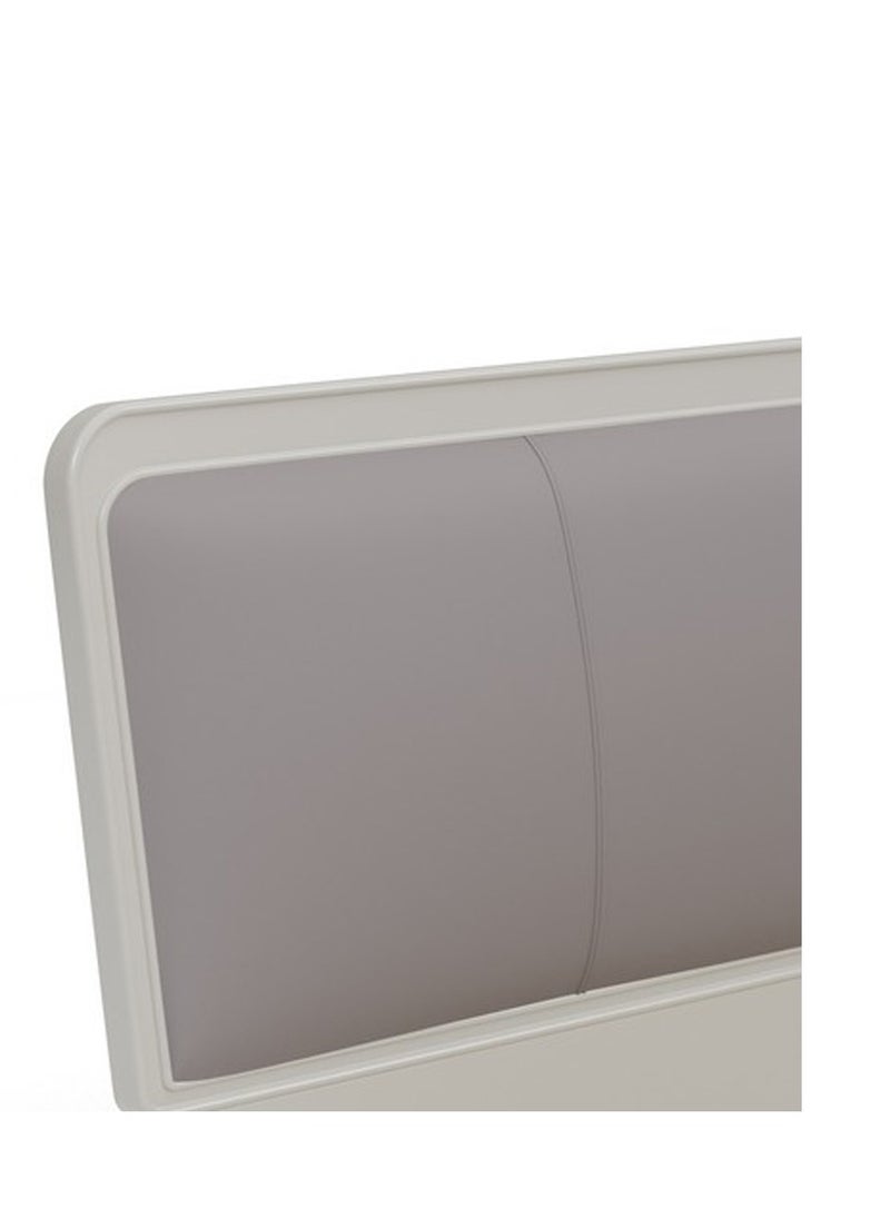 ROYALOAK Royaloak Lucca King Size Bed | MDF Construction | Leatherette Upholstery | Elegant High-Gloss Finish | Modern Design | Durable & Long-lasting  - Image 4