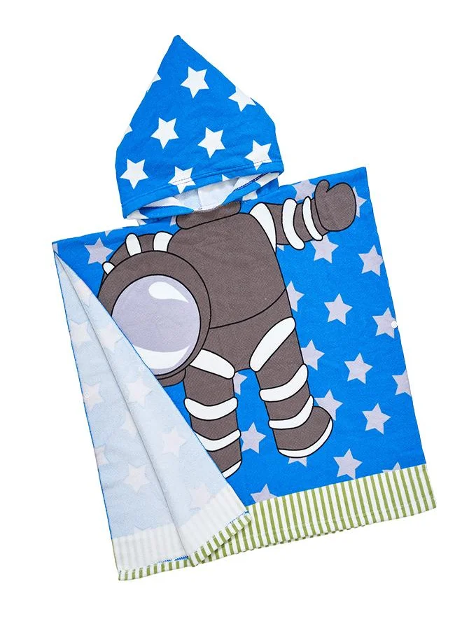 بيبي كلو Kids Hooded Towel Poncho Astronaut Print