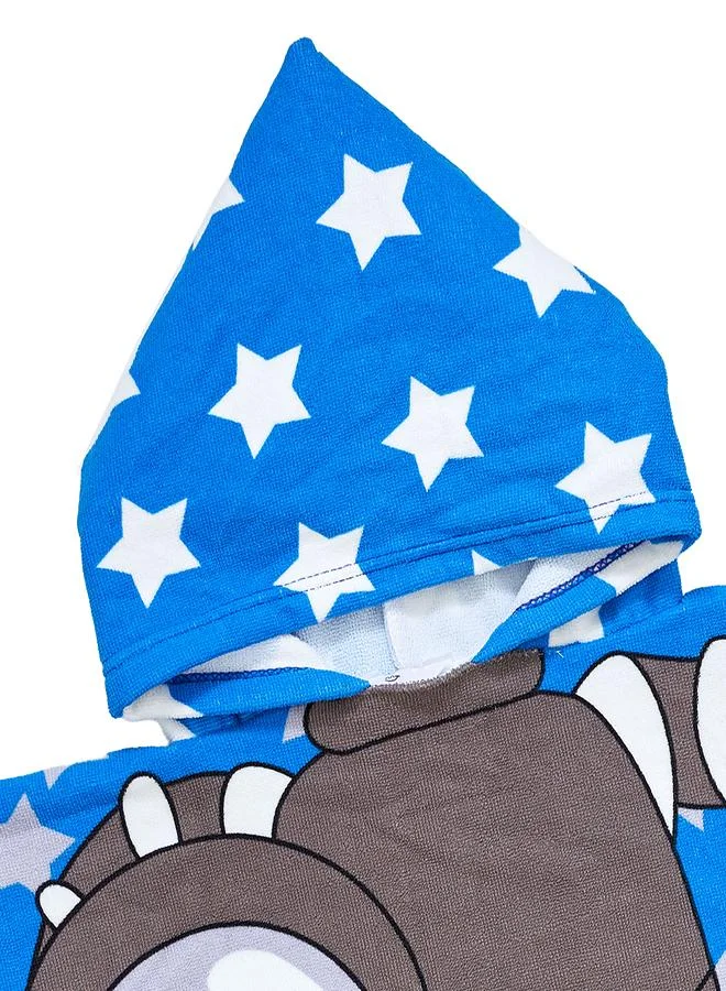 babyqlo Kids Hooded Towel Poncho Astronaut Print