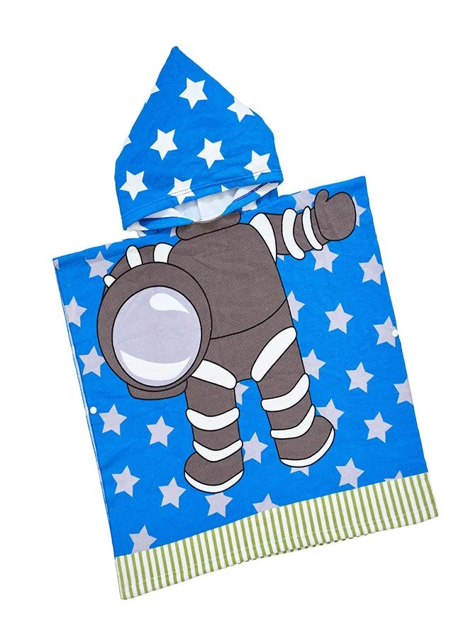 بيبي كلو Kids Hooded Towel Poncho Astronaut Print