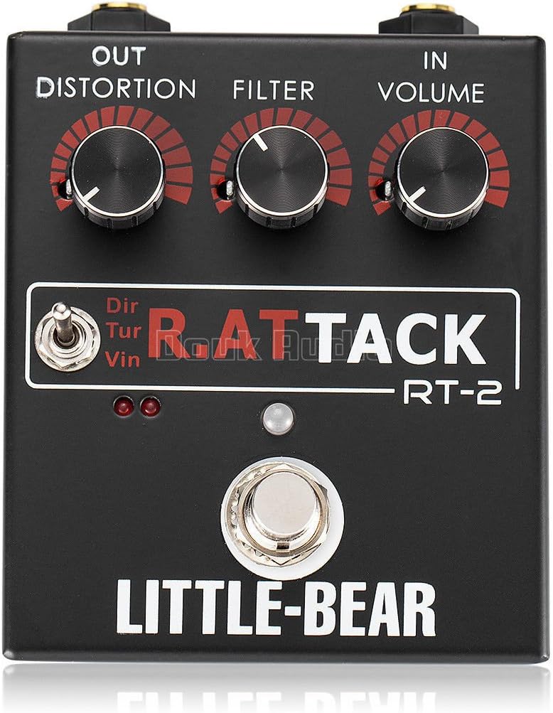 Nobsound Little Bear 3 Rat Tack Guitar Bass Distortion Effector Effect Stomp Box Fuzz Pedal LED - Image 4