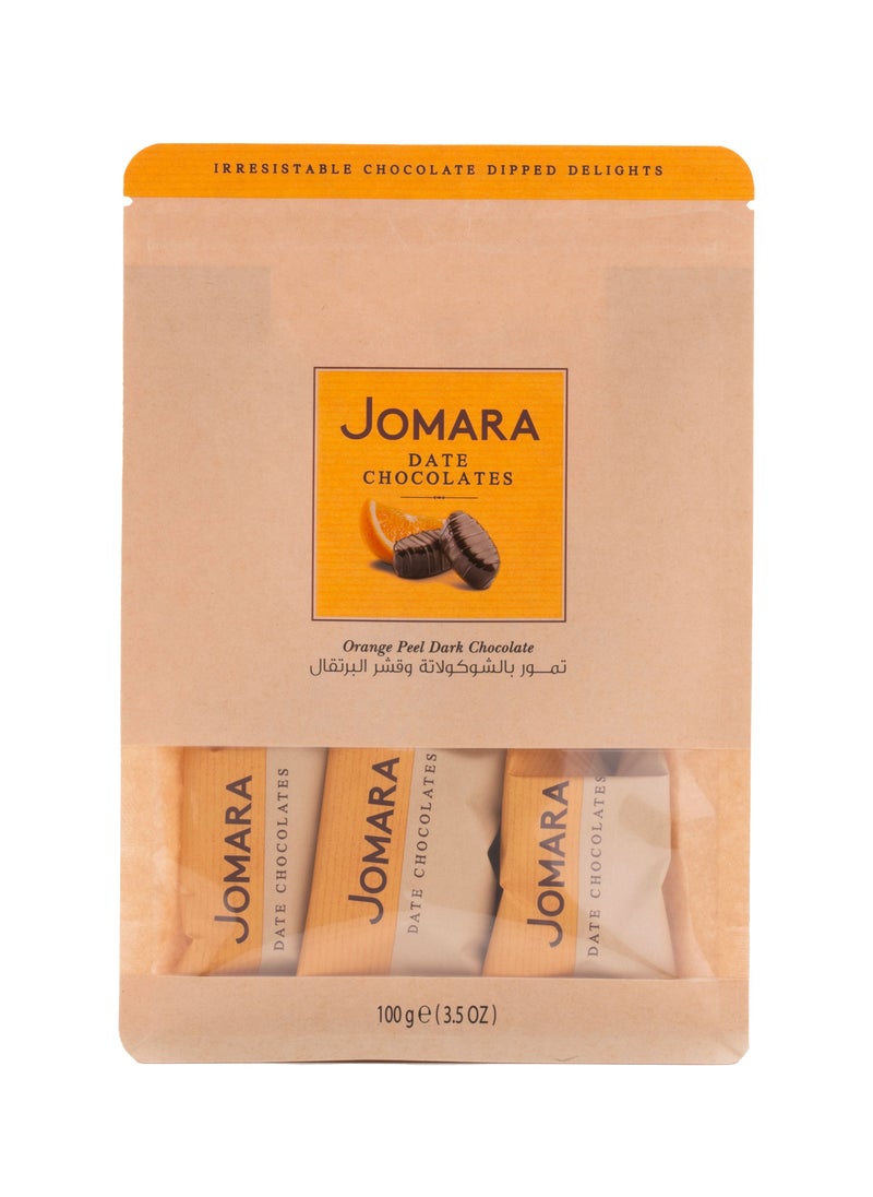Jomara Date Chocolates With Orange Peel Pouch 100g  - Image 1