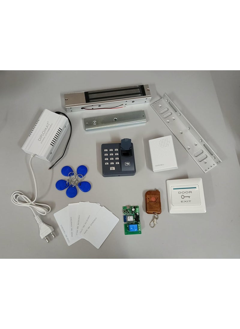 NAVKAR SYSTEMS NAVKAR SYSTEMS Biometric Access Control Electromagnetic Lock 600lbs with WiFi Receiver  - Image 1