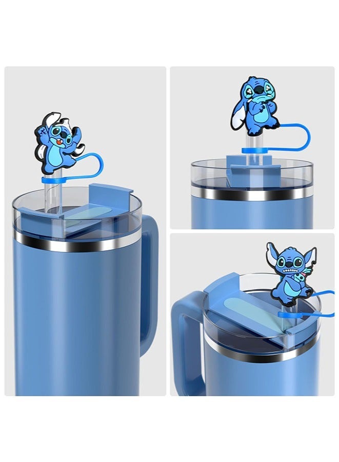 10Pcs Straw Cover Cap for Stanley Cup, Stitch Silicone Straw Topper Compatible with Stanley 30&40 Oz Tumbler with Handle,0.4in/10mm Straw Tip Covers for Stanley Cups Accessories  - Image 3
