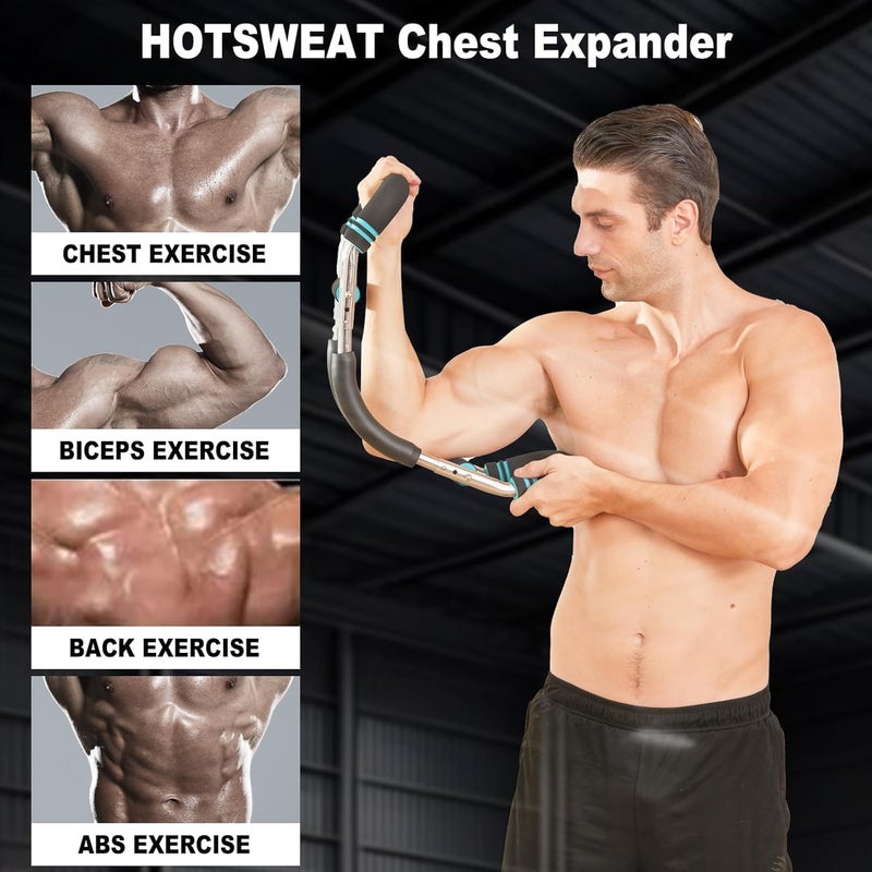 HOTSWEAT Twister Arm Exerciser Chest Workout,Portable Power Twister Bar,Muscular Strength Enhancer,Thigh Master Trainer Men,At Home Fitness Equipment - Image 4