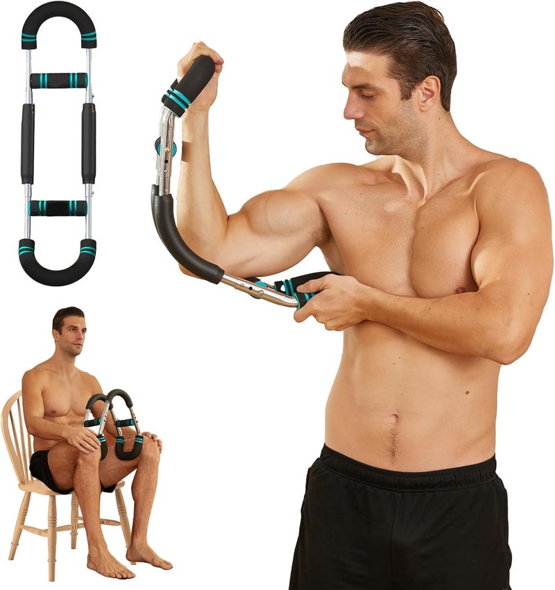 HOTSWEAT Twister Arm Exerciser Chest Workout,Portable Power Twister Bar,Muscular Strength Enhancer,Thigh Master Trainer Men,At Home Fitness Equipment - Image 1