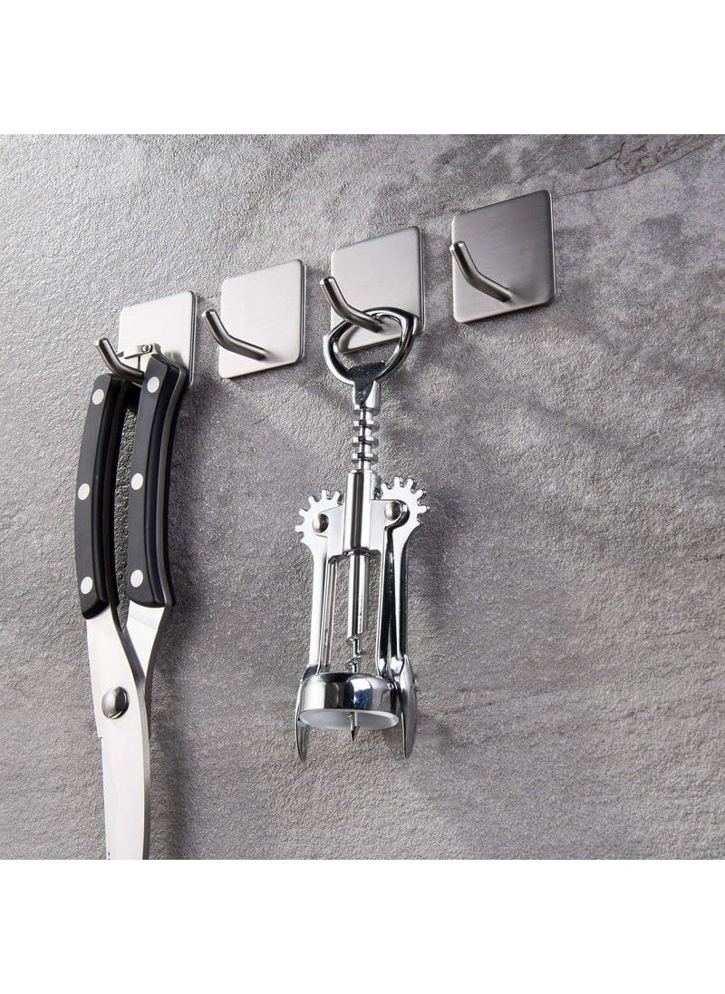 PARVY PARVY Flat Hook Iron Coat Hooks Black Wall Hooks for Hanging Heavy Duty Hooks for Hanging Large Hooks for Hanging Metal Wall Hooks 10PCS  - Image 5