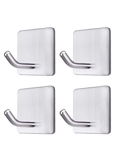 PARVY Flat Hook Iron Coat Hooks Black Wall Hooks for Hanging Heavy Duty Hooks for Hanging Large Hooks for Hanging Metal Wall Hooks 10PCS