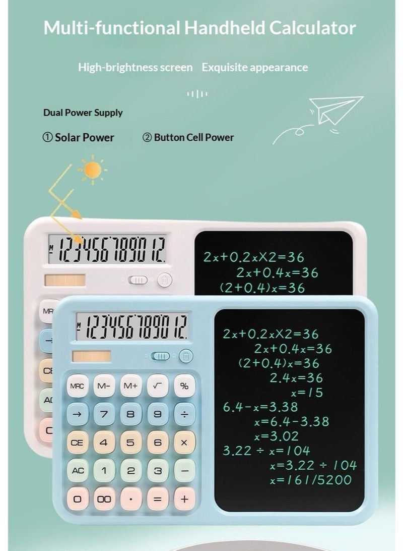 Multi-Functional Handwriting Calculator For Children, Students, Learning, Finance, Office, And Business - White - Image 2